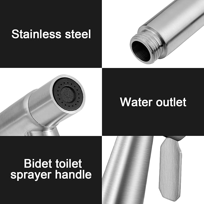 Al Kalal Stainless Steel Handheld Shower Set